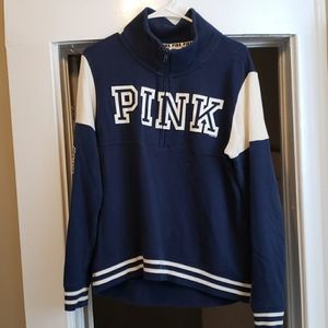 Pink half zip jacket